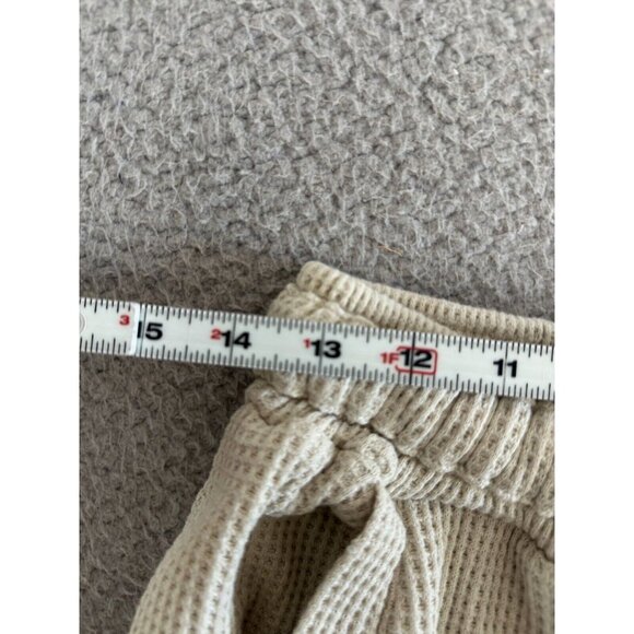 POL Track Suit Hoodie Oversized Waffle Knit Crop Top Hooded Pants - Picture 9 of 16